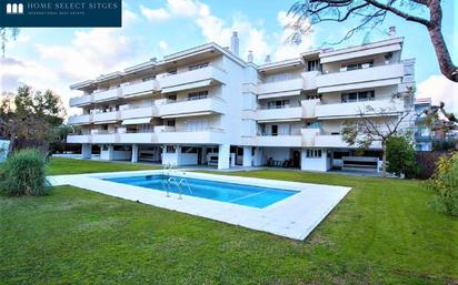 Exterior view of Flat to rent in Sitges  with Heating, Private garden and Terrace