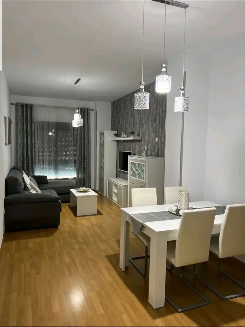Sala de estar de Piso de alquiler en Roquetas de Mar con Aire acondicionado, Calefacción y Parquet