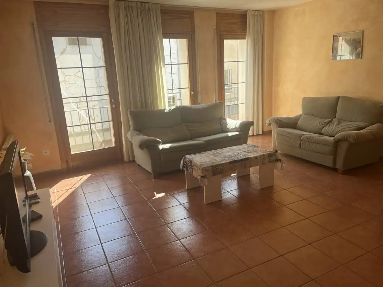 Sala de estar de Casa o chalet de alquiler en Castelserás con Aire acondicionado, Calefacción y Terraza