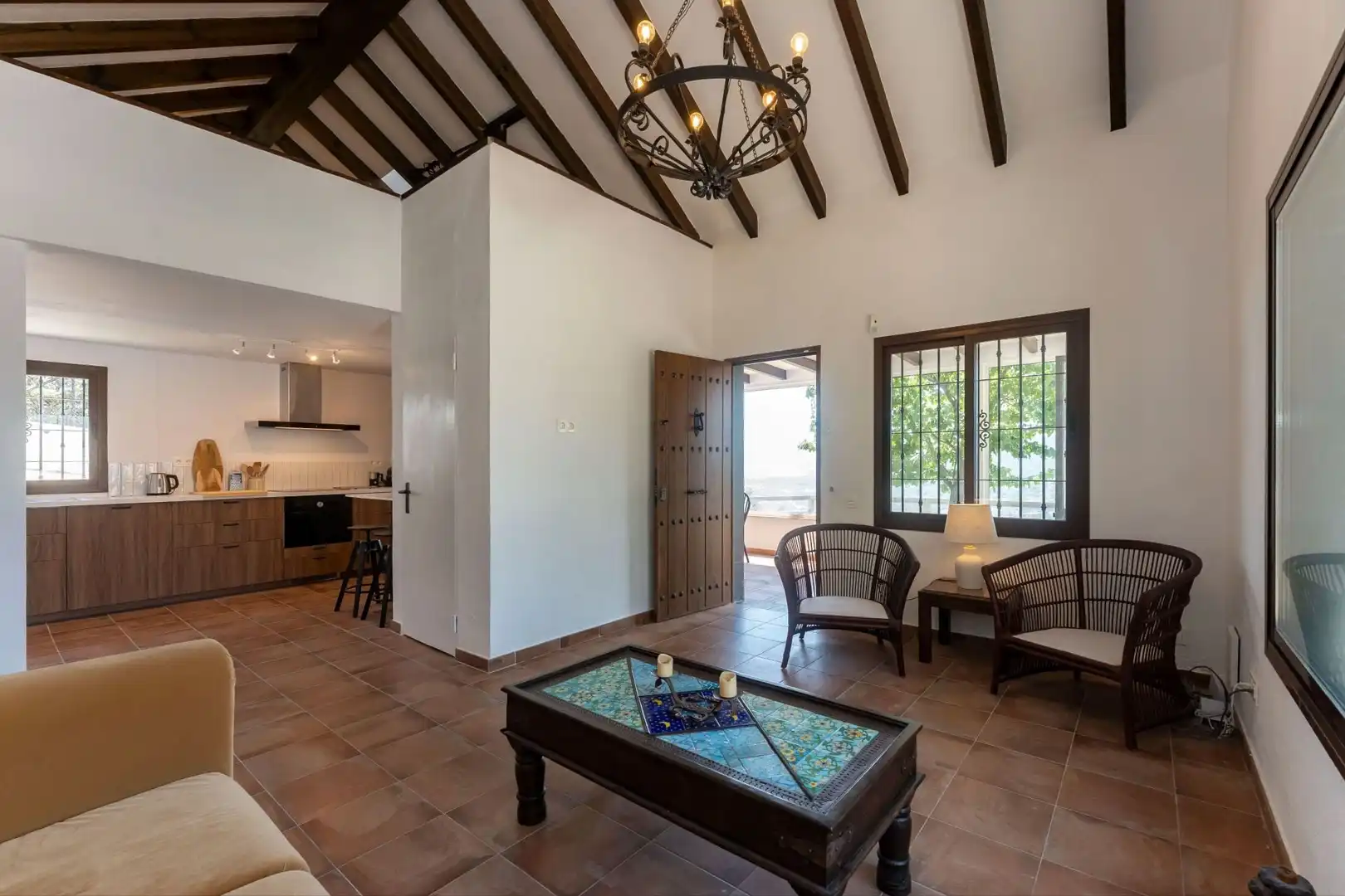 Sala de estar de Finca rústica en venta en Monda con Aire acondicionado y Piscina