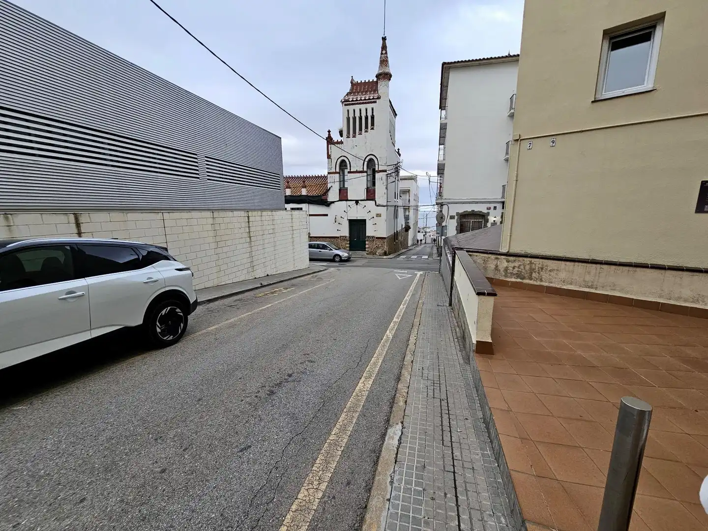 Vista exterior de Piso en venta en Sant Pol de Mar con Terraza, Balcón y Piscina comunitaria