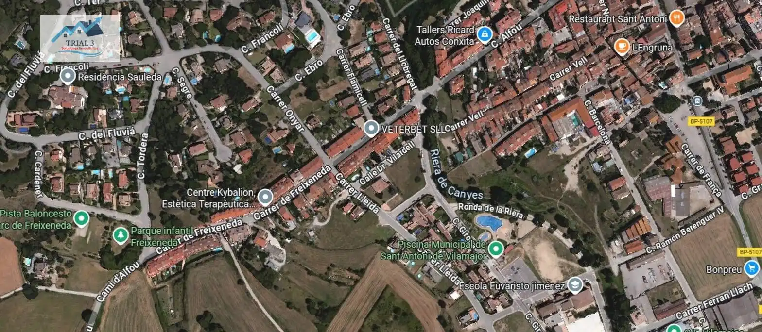 Vista exterior de Pis en venda en Sant Antoni de Vilamajor amb Jardí privat, Terrassa i Piscina comunitària