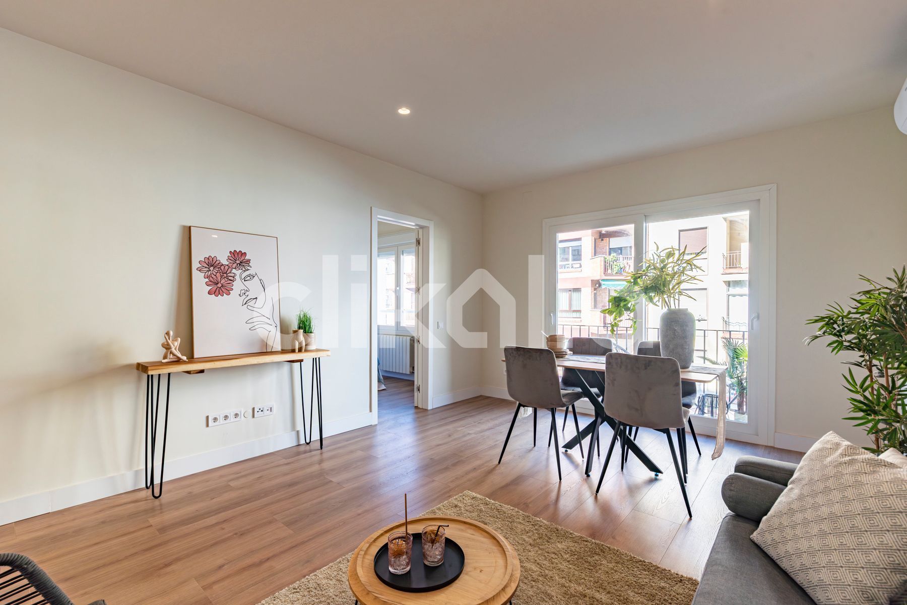 Sala d'estar de Pis en venda en  Barcelona Capital amb Aire condicionat, Calefacció i Terrassa