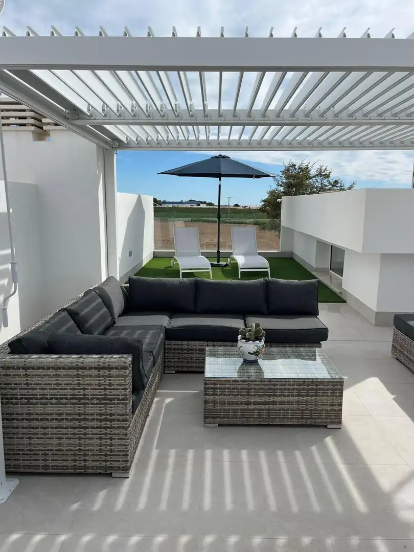 Terraza de Casa o chalet en venta en Torre-Pacheco con Calefacción, Jardín privado y Piscina