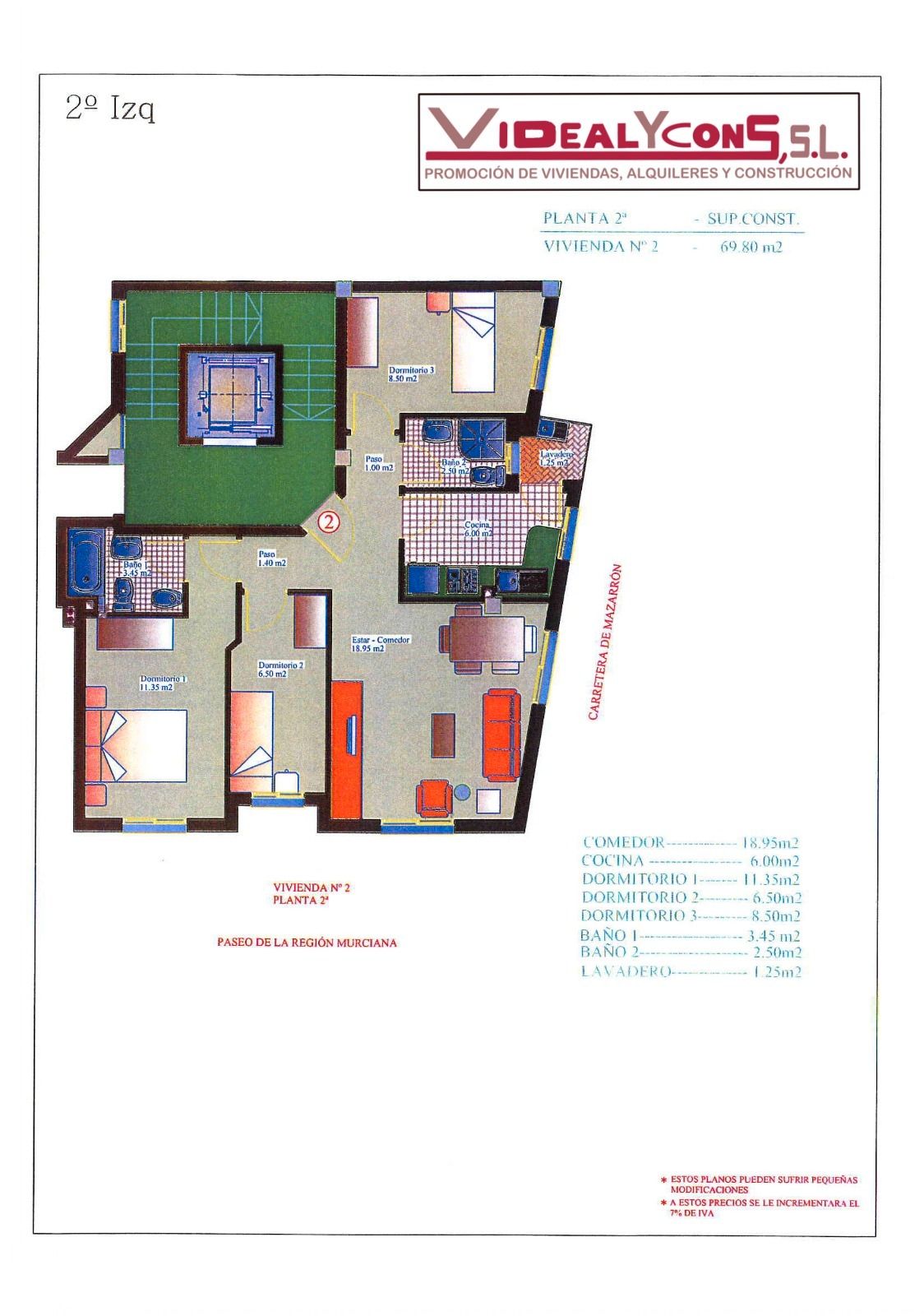 Habitación de Piso en venta en  Murcia Capital con Aire acondicionado y Balcón