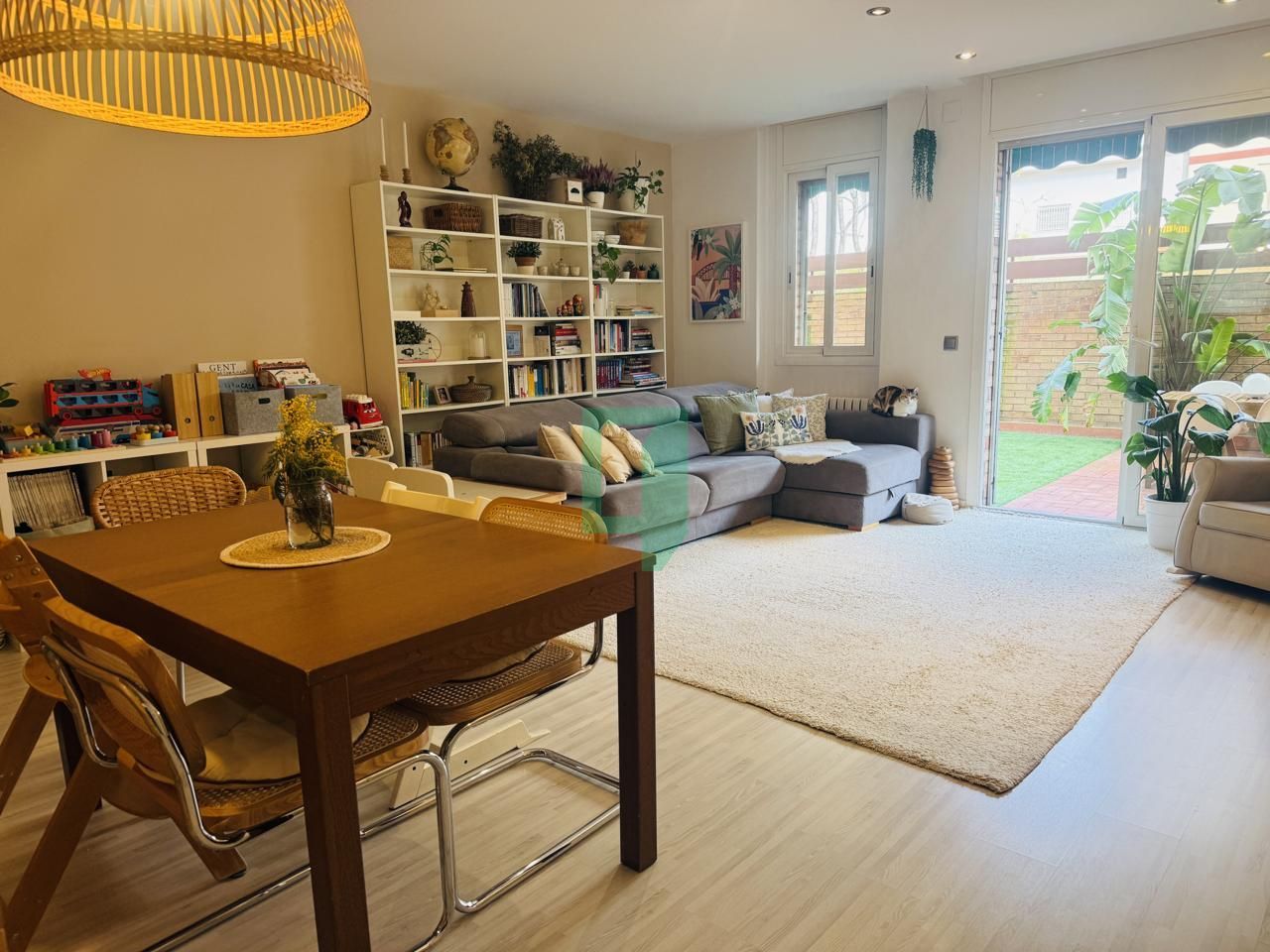 Sala de estar de Piso en venta en Badalona con Aire acondicionado y Calefacción