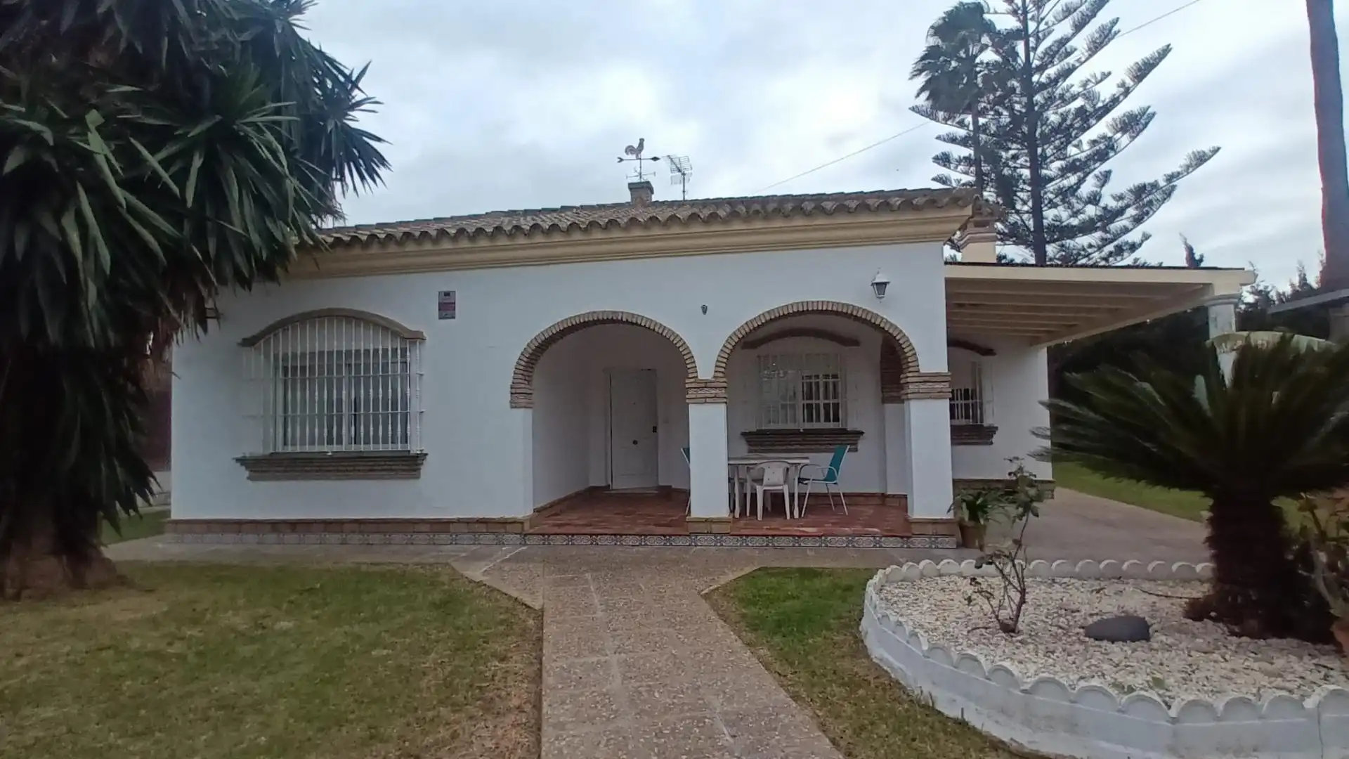 Garden of Houses for sale in Chiclana de la Frontera  with Air Conditioner, Swimming Pool and Furnished