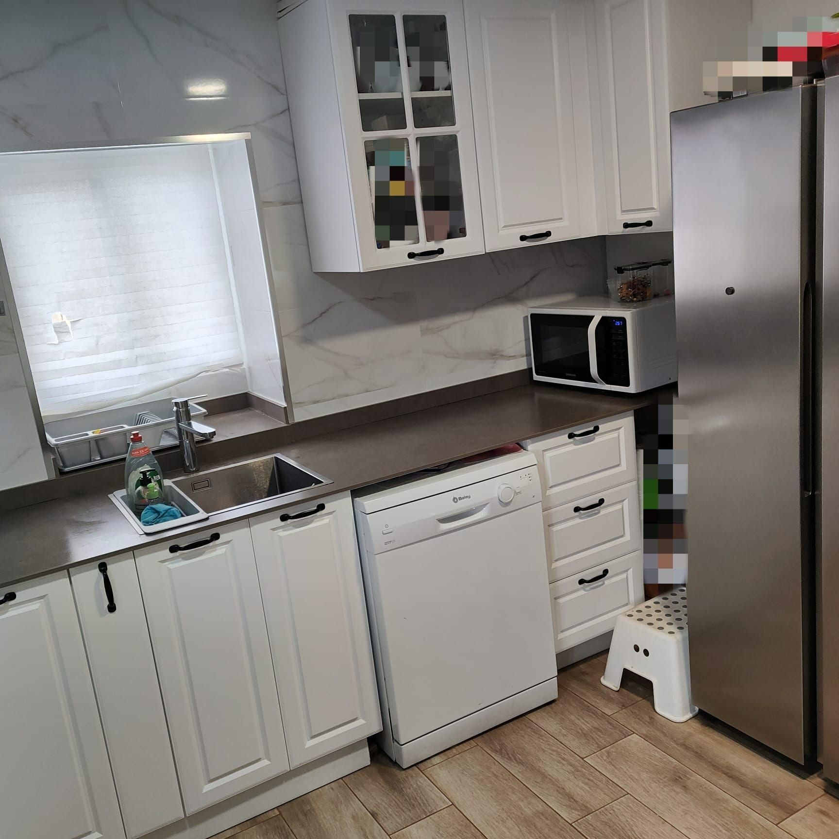 Kitchen of Flat for sale in  Valencia Capital  with Air Conditioner, Private garden and Terrace