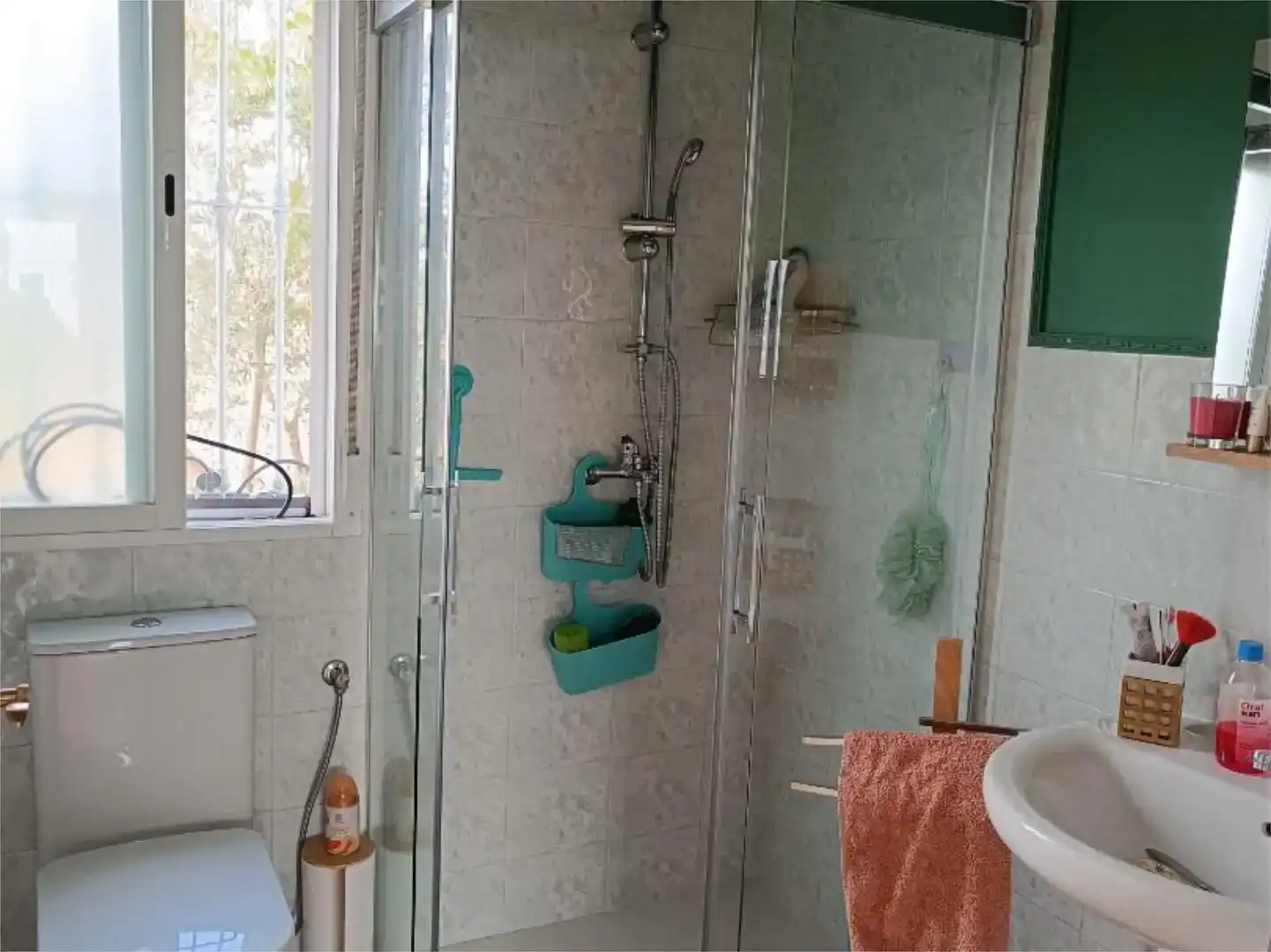 Baño de Finca rústica en venta en La Haba  con Jardín privado, Parquet y Piscina