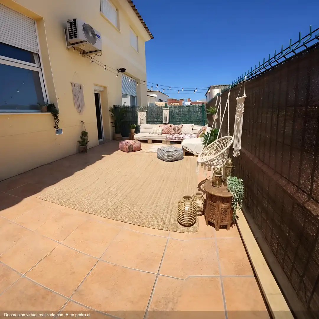 Terrassa de Casa adosada en venda en Santa Oliva amb Aire condicionat, Calefacció i Terrassa