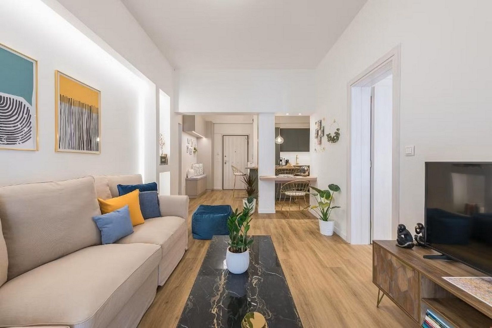Living room of Flat to rent in Benidorm  with Air Conditioner, Furnished and Microwave