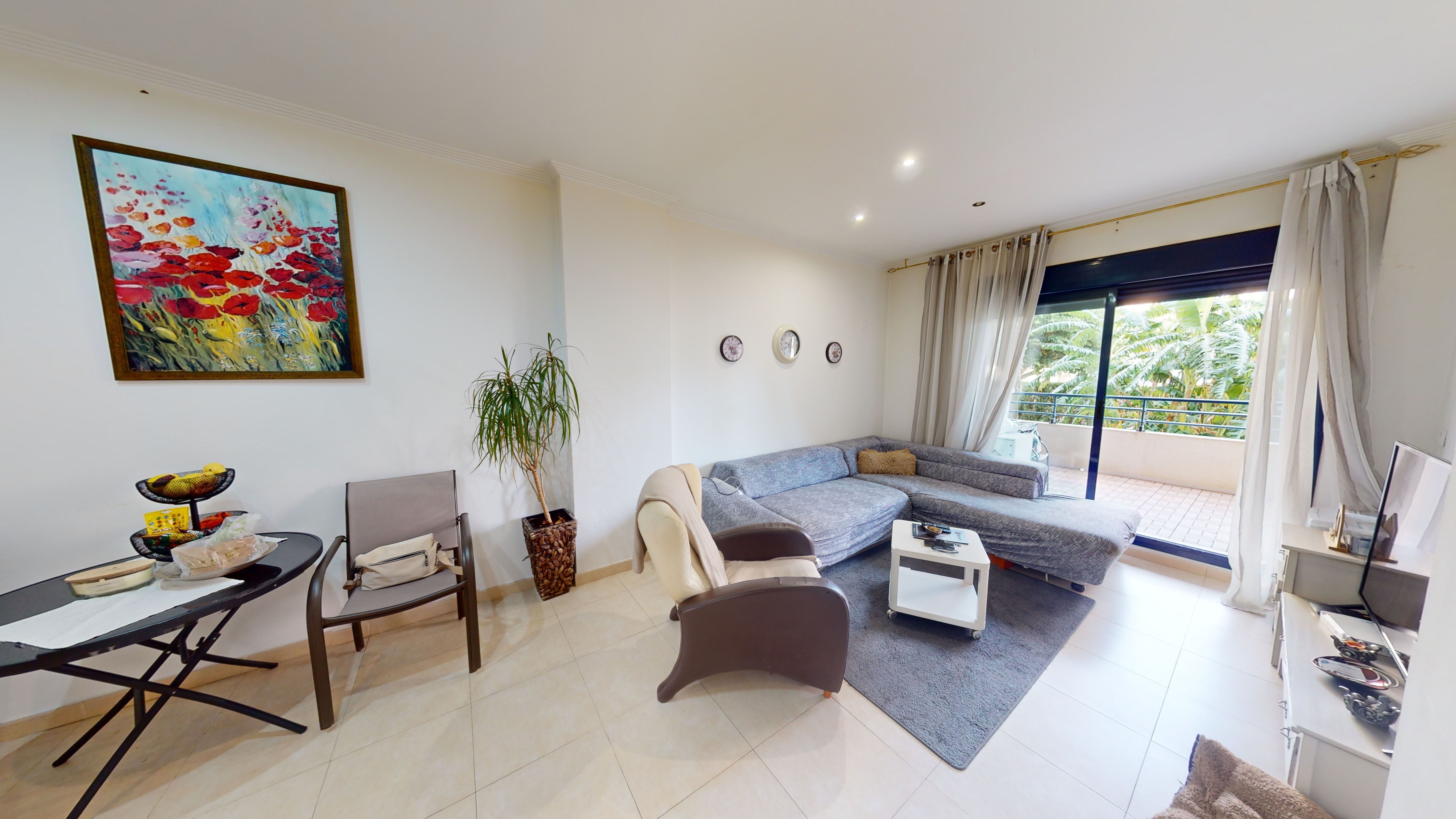 Sala d'estar de Planta baixa en venda en Villajoyosa / La Vila Joiosa amb Aire condicionat, Terrassa i Traster
