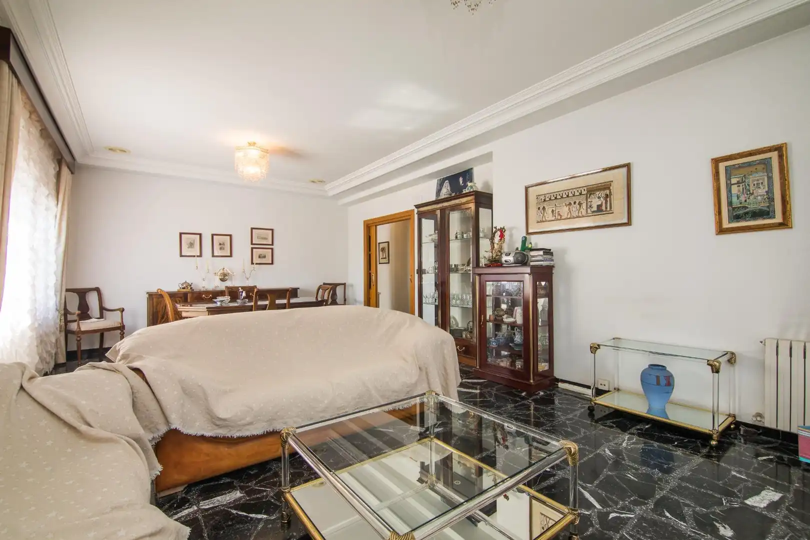 Sala d'estar de Casa o xalet en venda en Elche / Elx amb Jardí privat, Terrassa i Piscina