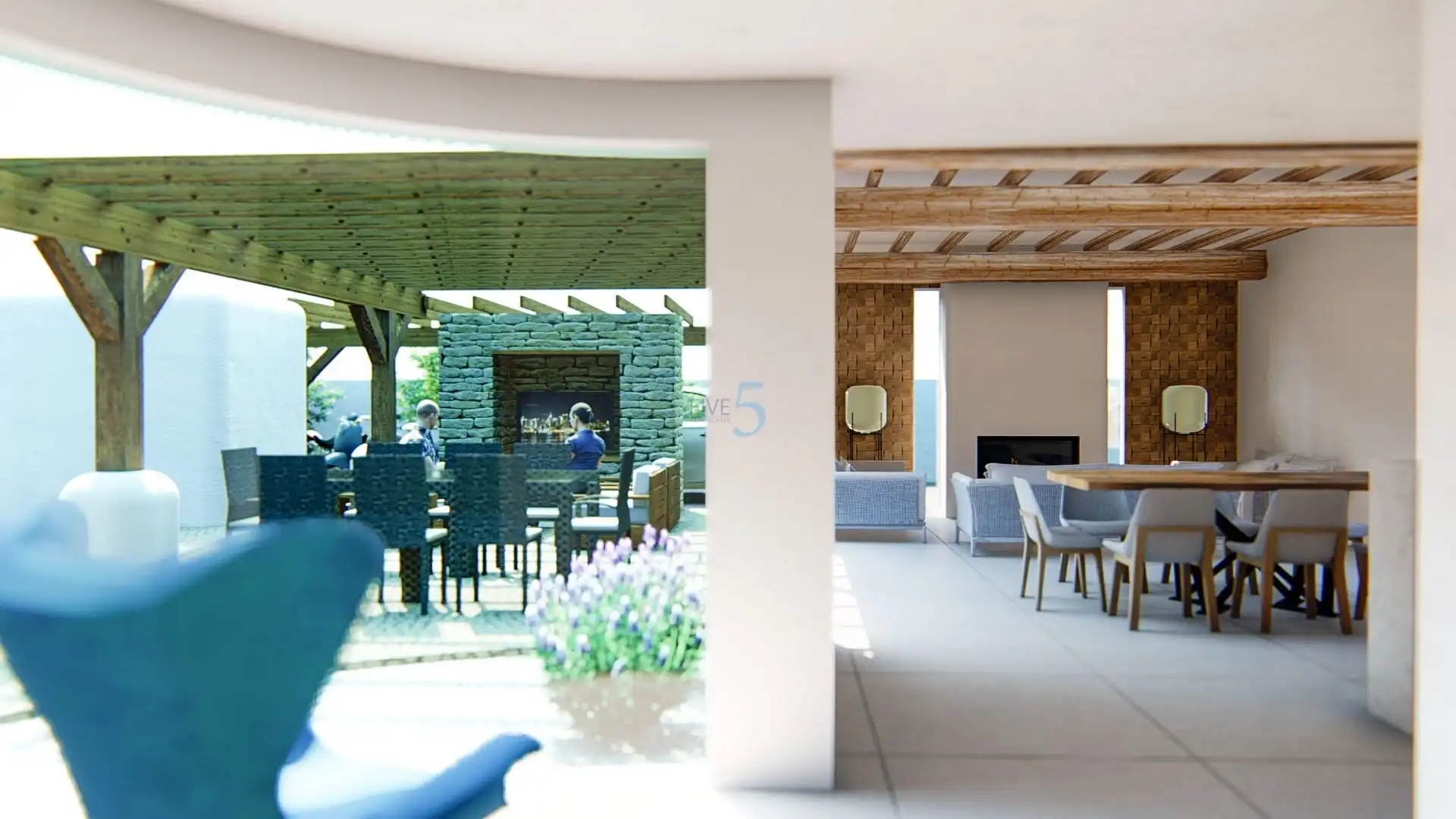 Terraza de Casa o chalet en venta en Pueblo - Urbanizaciones