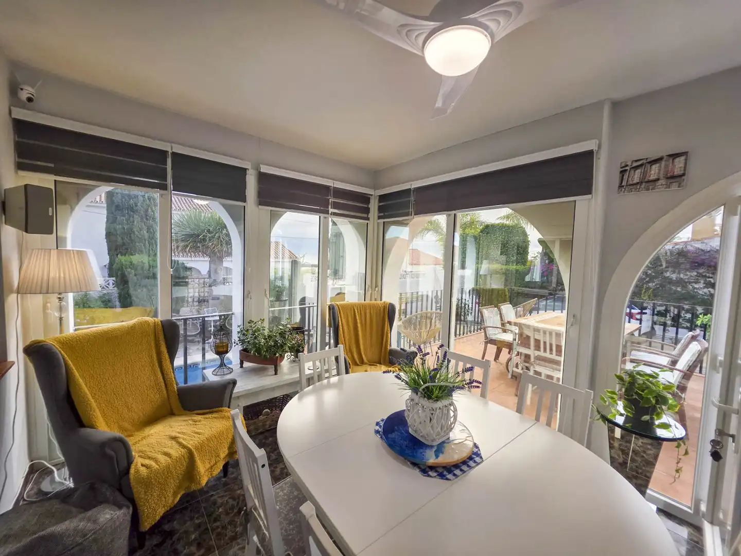Dining room of Houses for sale in Manilva  with Air Conditioner, Private garden and Terrace