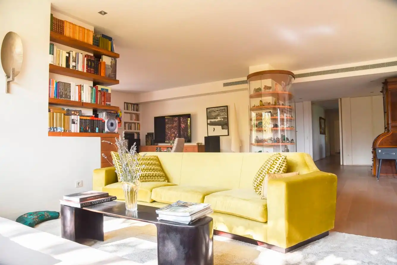 Sala d'estar de Pis de lloguer en Barcelona amb Aire condicionat, Calefacció i Terrassa
