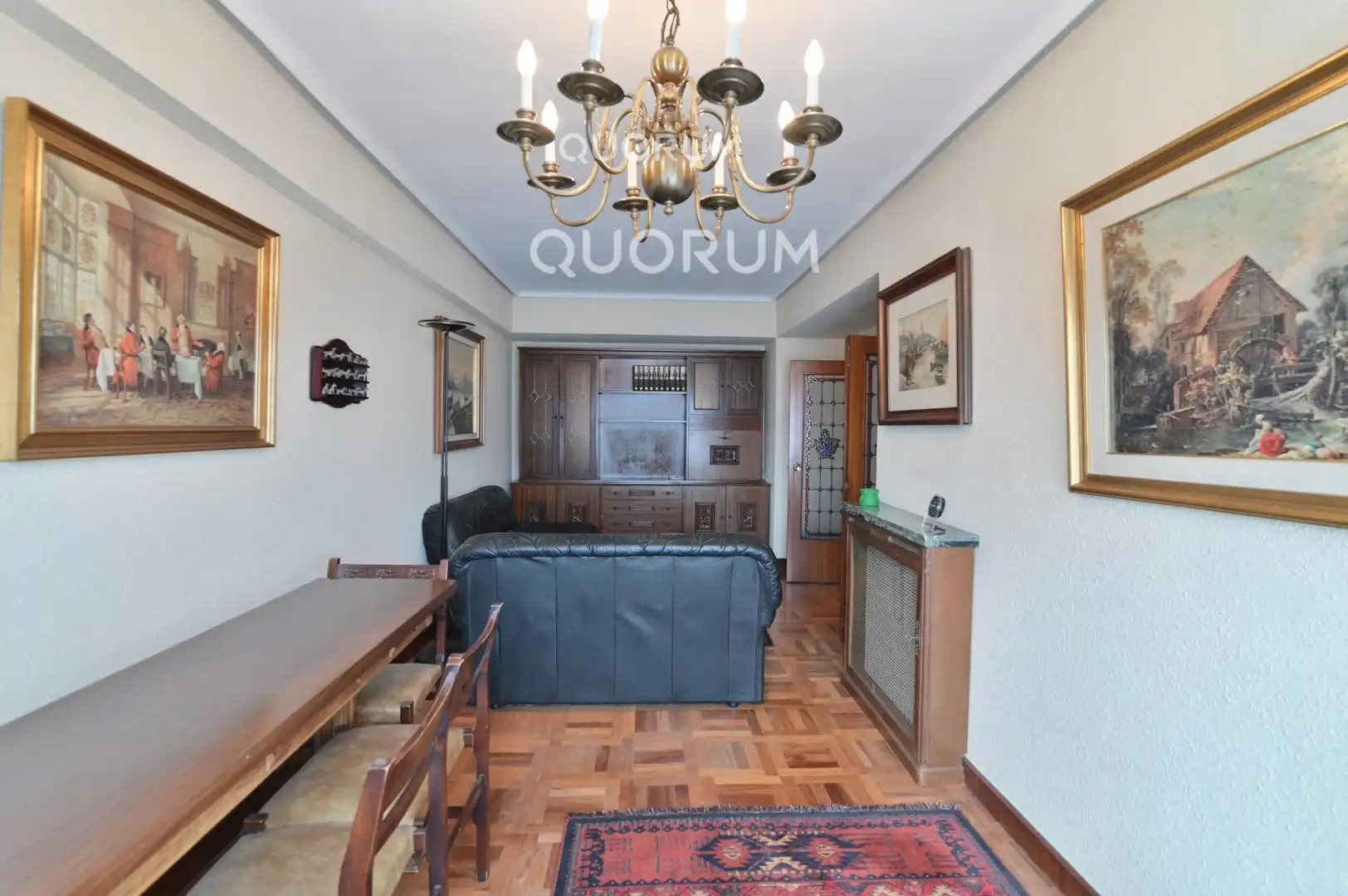 Living room of Flat for sale in Bilbao   with Heating and Furnished