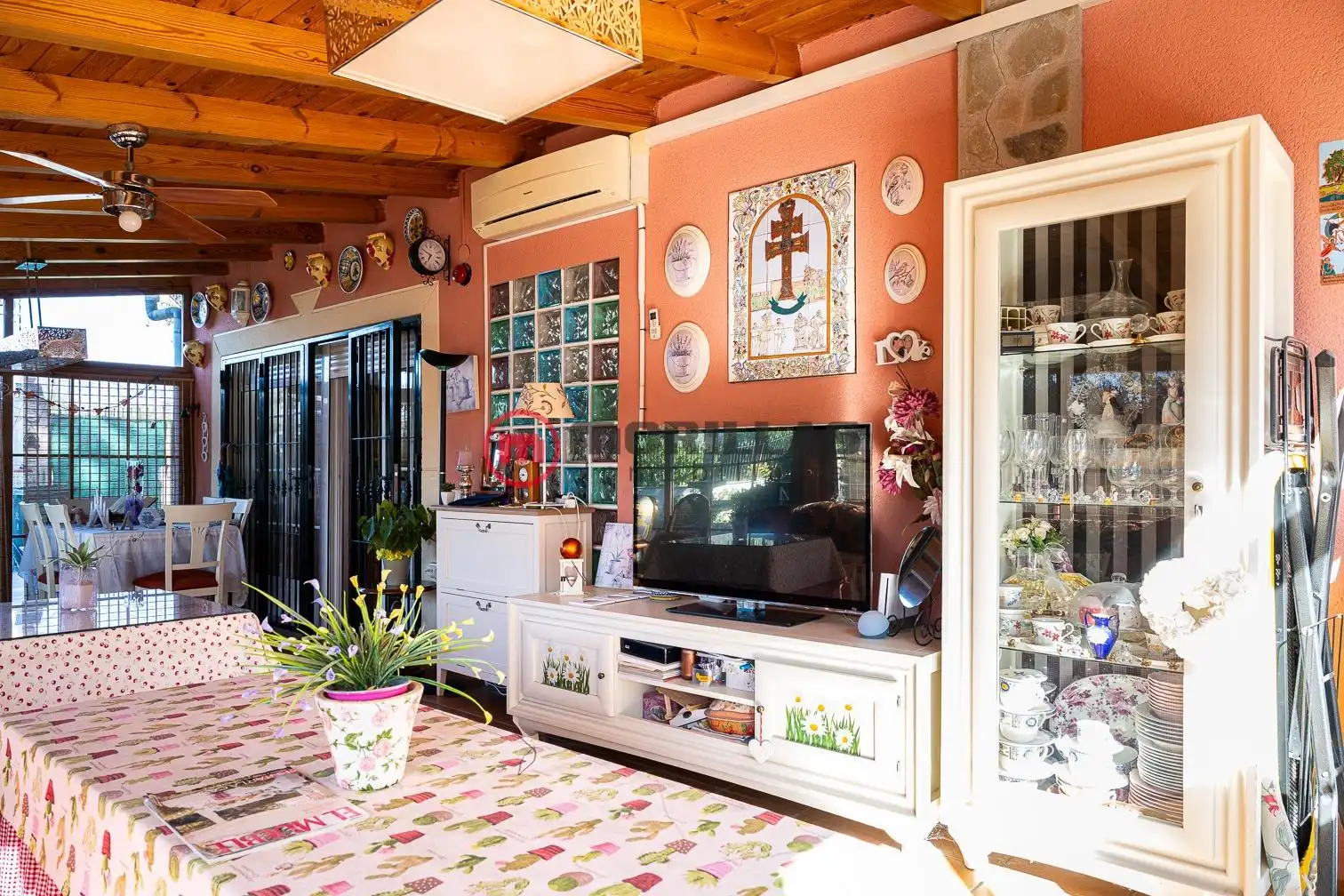 Living room of Houses for sale in Caravaca de la Cruz  with Air Conditioner, Terrace and Swimming Pool