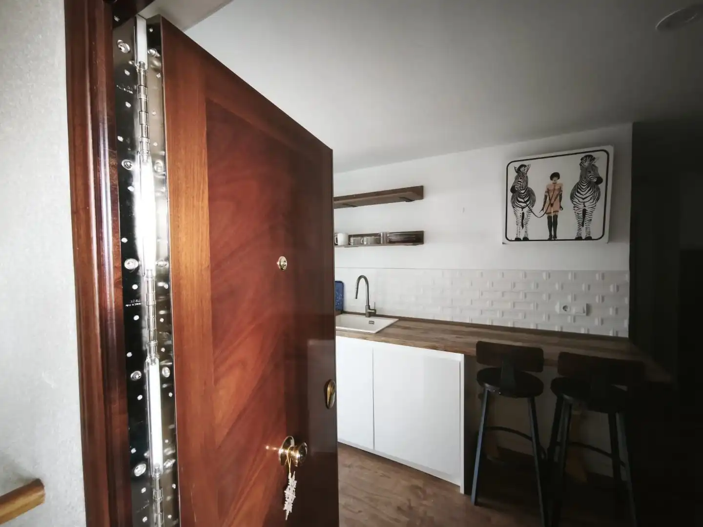 Küche von Wohnung zur Miete in  Madrid Capital mit Klimaanlage und Balkon