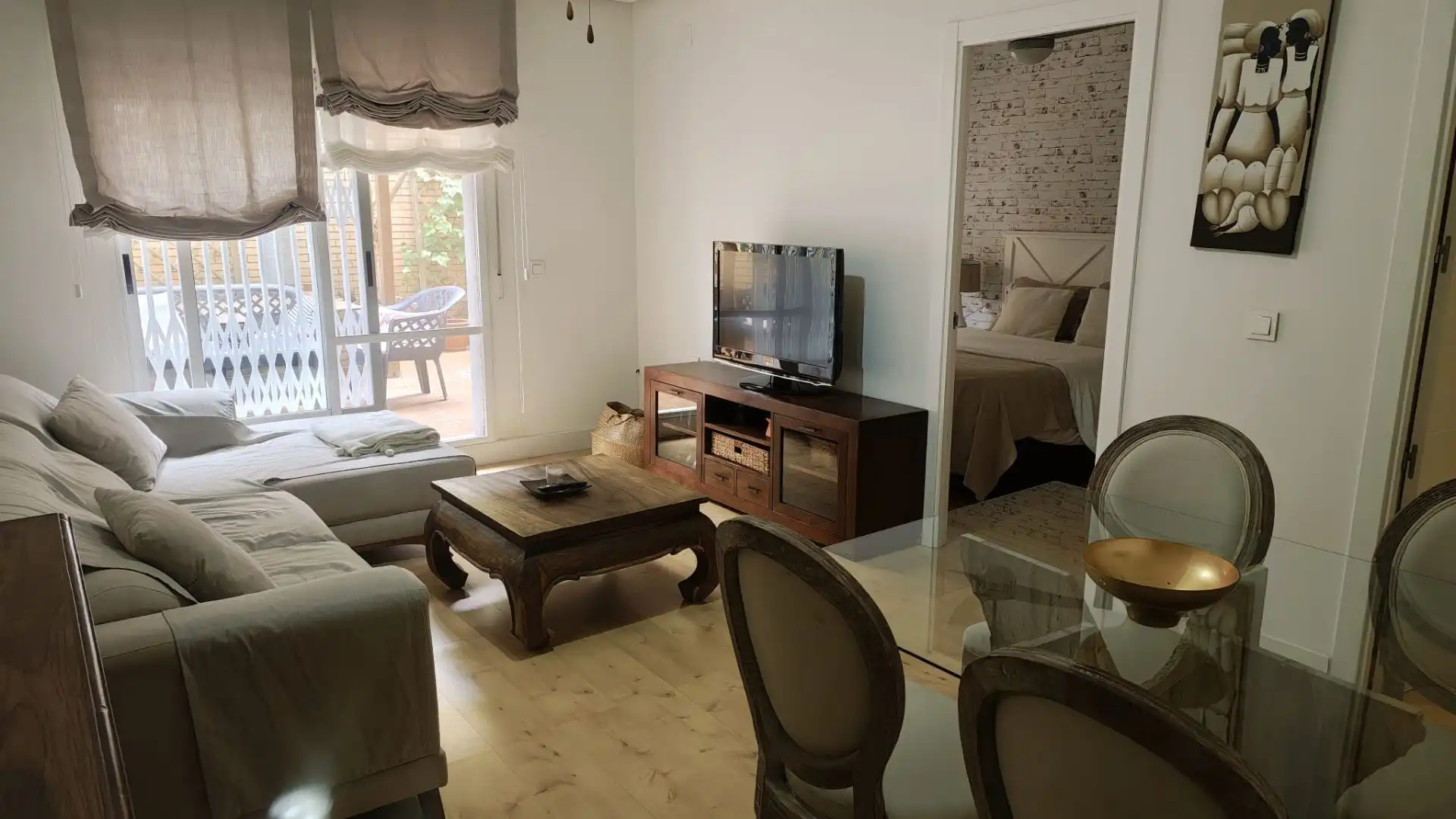 Sala de estar de Piso de alquiler en Puertollano con Aire acondicionado, Calefacción y Amueblado