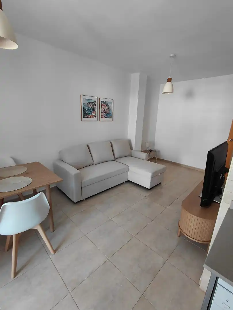 Living room of Flat for rent in Benicarló  with Terrace, Furnished and Oven