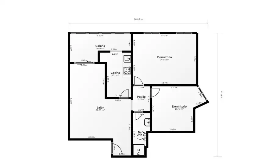 Piso en venta en Madrid con Calefacción y Parquet