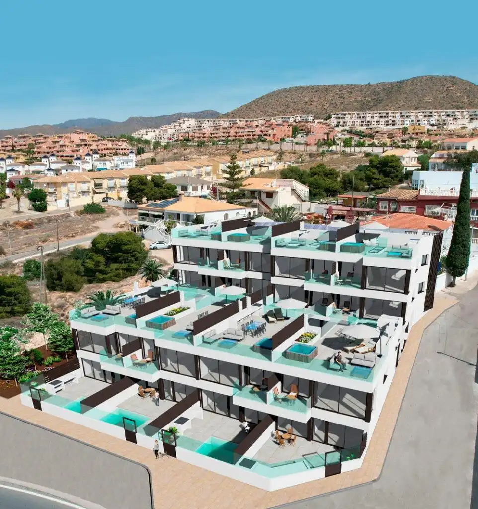 Vista exterior de Ático en venta en Cartagena con Aire acondicionado, Jardín privado y Terraza