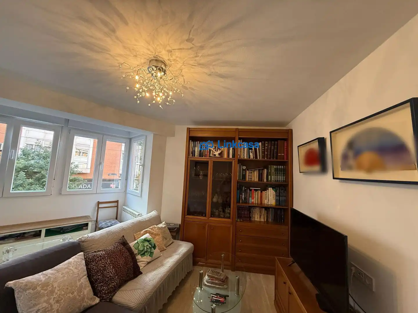 Living room of Flat for sale in Madrid  with Heating, Terrace and Balcony