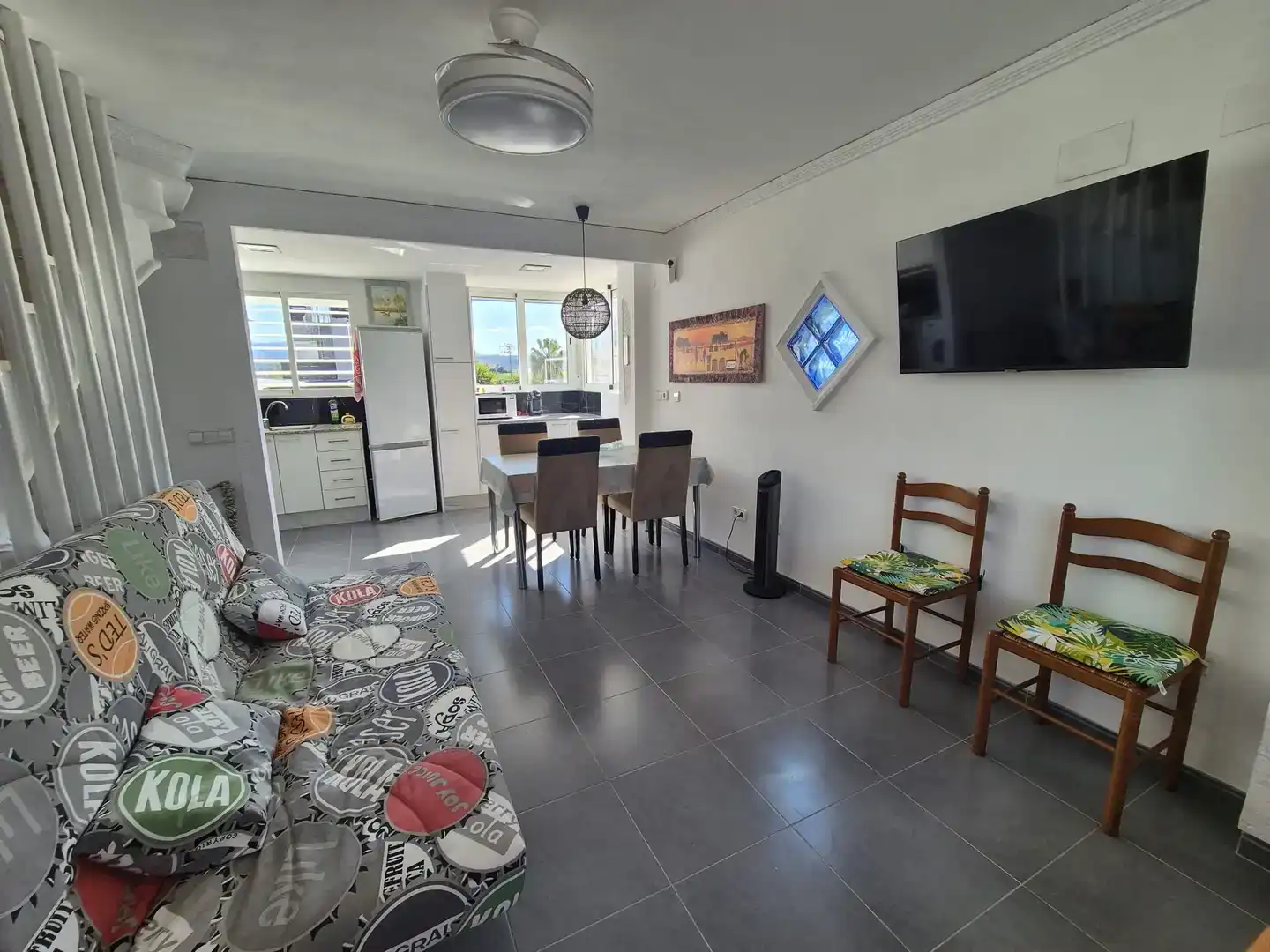 Sala d'estar de Pis de lloguer en Oliva Nova