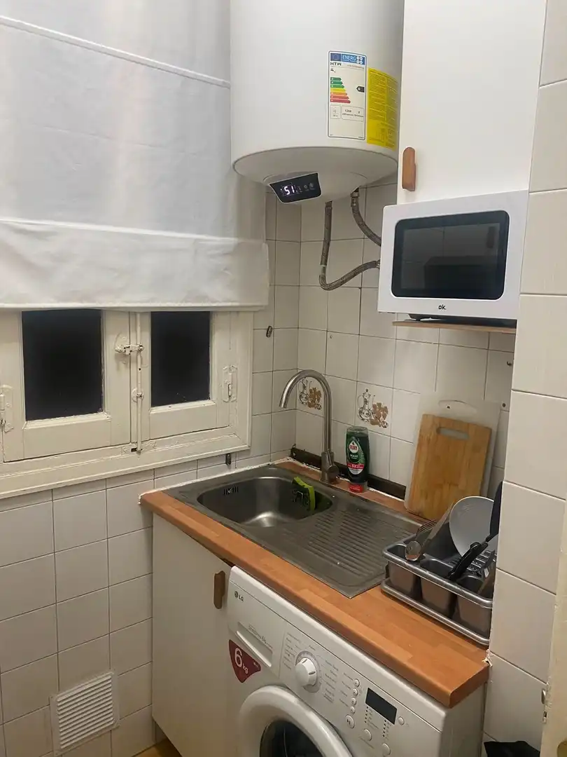 Cocina de Piso de alquiler en Madrid con Amueblado