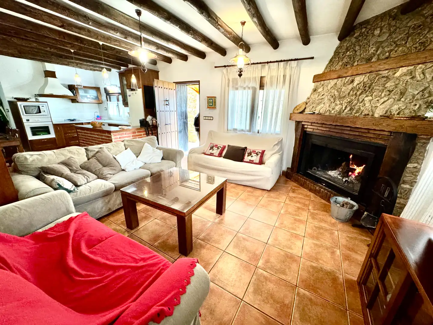 Living room of Houses for sale in Alpujarra de la Sierra  with Heating, Private garden and Terrace