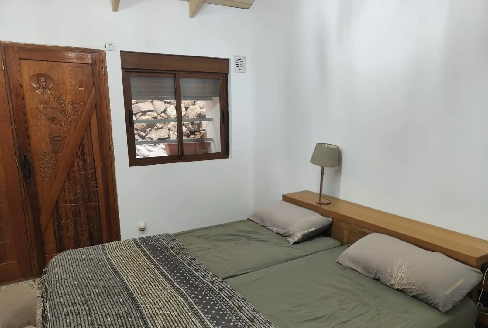 Schlafzimmer von Country house zur Miete in Vallehermoso mit Klimaanlage, Möbliert und Waschmaschine