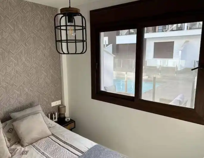 Habitación de Apartamento en venta en San Pedro del Pinatar con Aire acondicionado, Jardín privado y Piscina