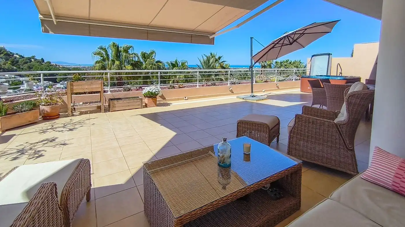 Terrace of Apartments for sale in Pedreguer  with Air Conditioner, Heating and Private garden