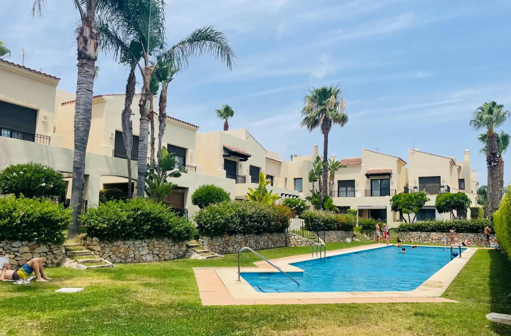 Außenansicht von Einfamilien-Reihenhaus zum Verkauf in San Javier mit Heizung, Privatgarten und Schwimmbad