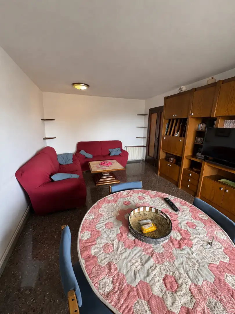 Sala d'estar de Àtic en venda en Santa Coloma de Gramenet amb Aire condicionat, Calefacció i Terrassa