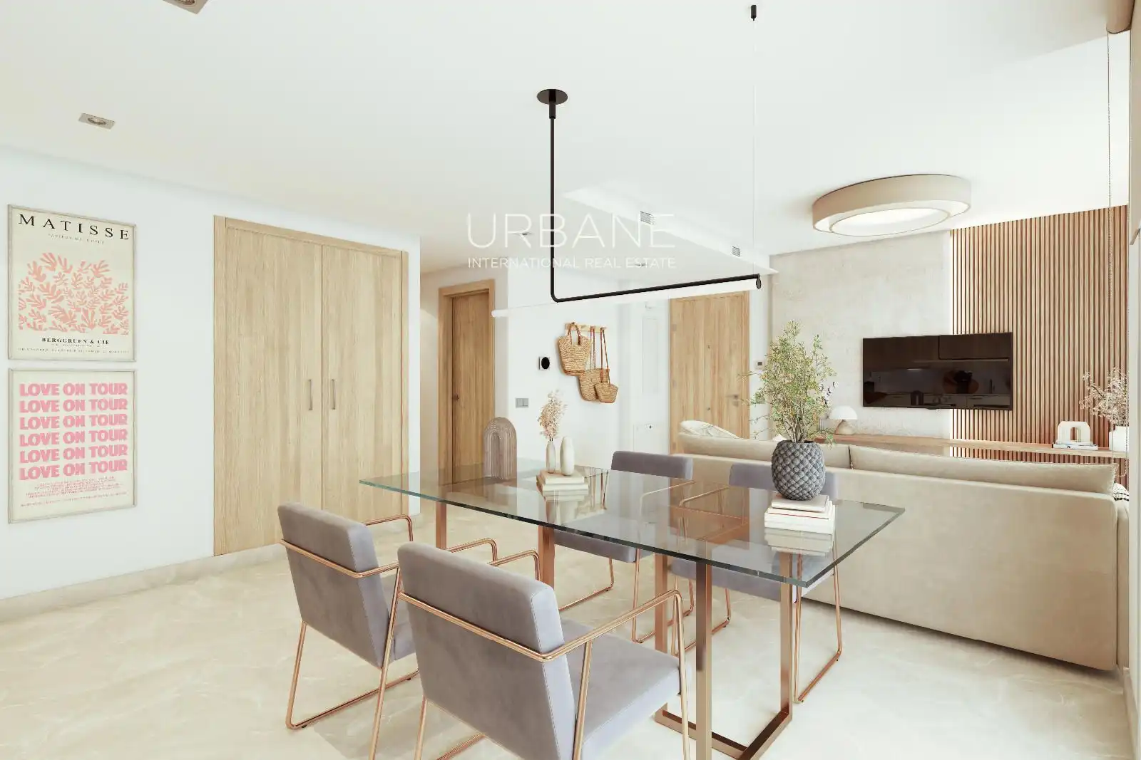 Comedor de Piso en venta en Mijas con Aire acondicionado, Terraza y Piscina