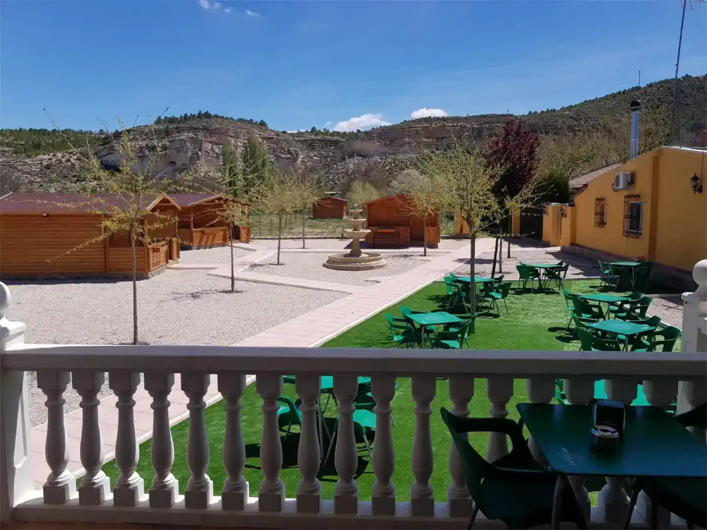 Terrassa de Finca rústica en venda en Valdeganga amb Aire condicionat, Jardí privat i Piscina