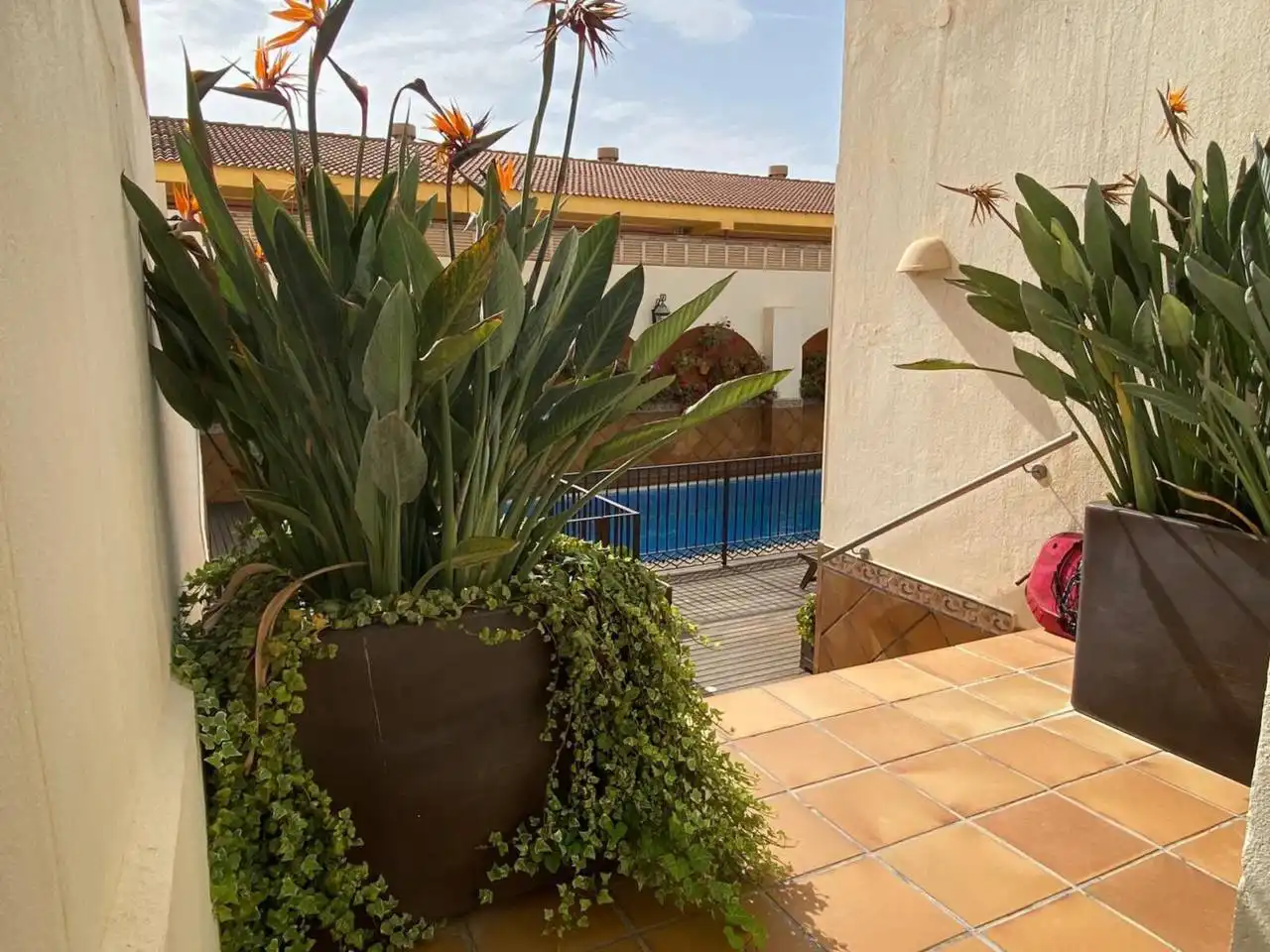 Balcony of Houses for sale in Roquetas de Mar  with Air Conditioner, Private garden and Terrace