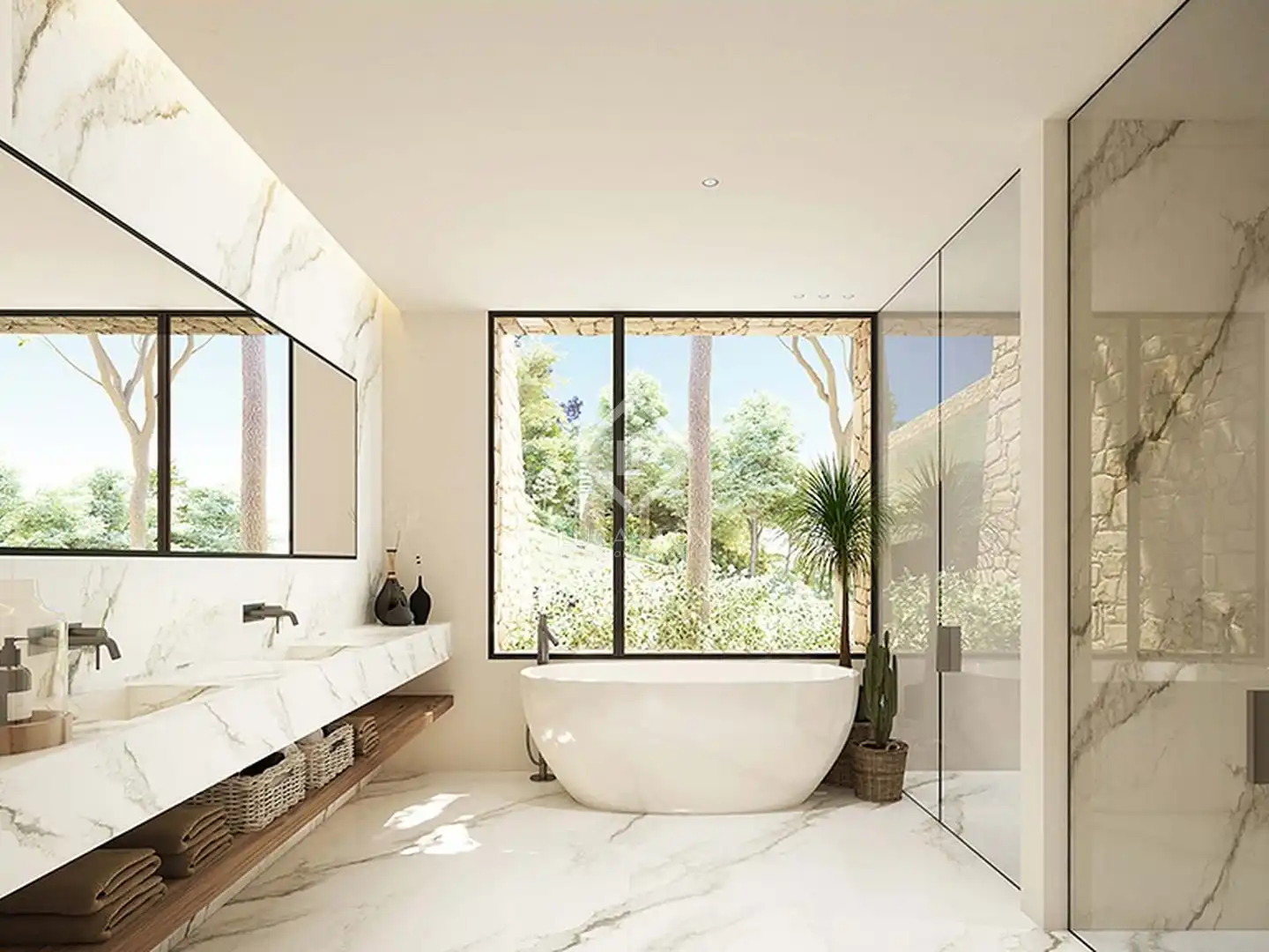 Baño de Casa o chalet en venta en Santa Eulària des Riu con Aire acondicionado, Jardín privado y Terraza