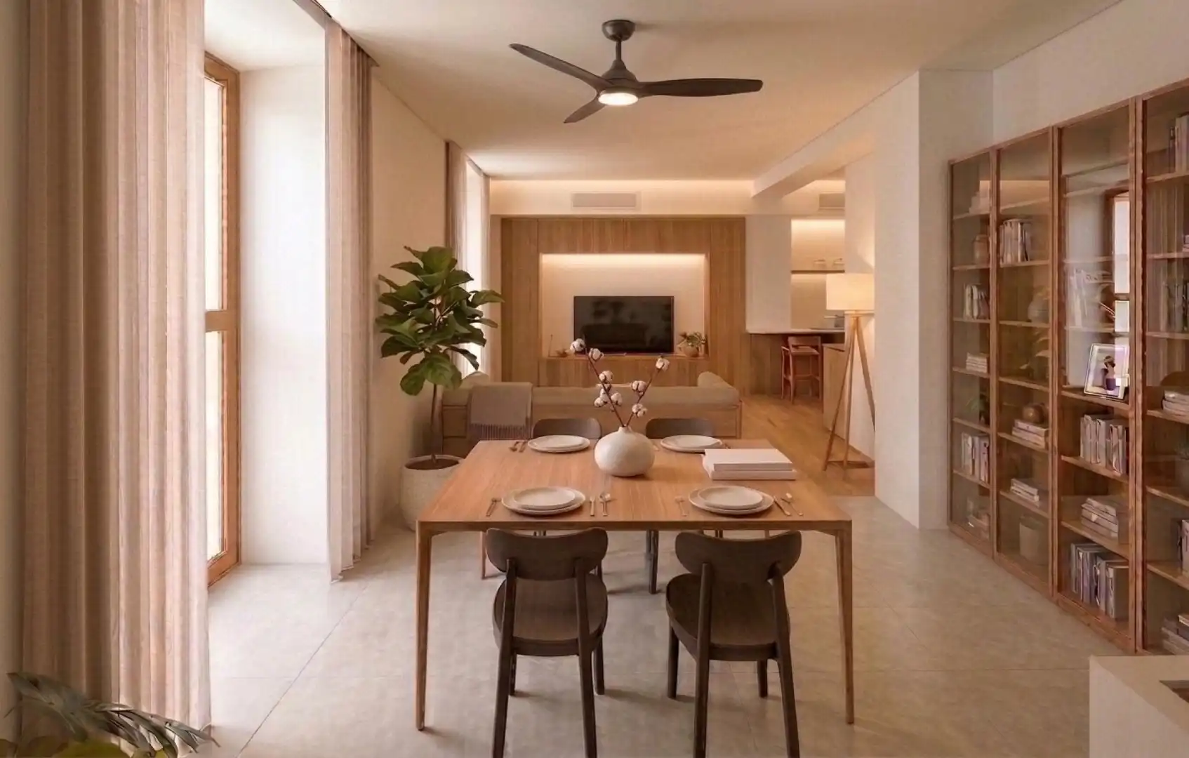 Sala de estar de Piso en venta en Granada con Aire acondicionado y Balcón
