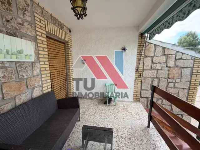 Terrassa de Casa o xalet en venda en Villamiel de Toledo amb Aire condicionat, Terrassa i Piscina