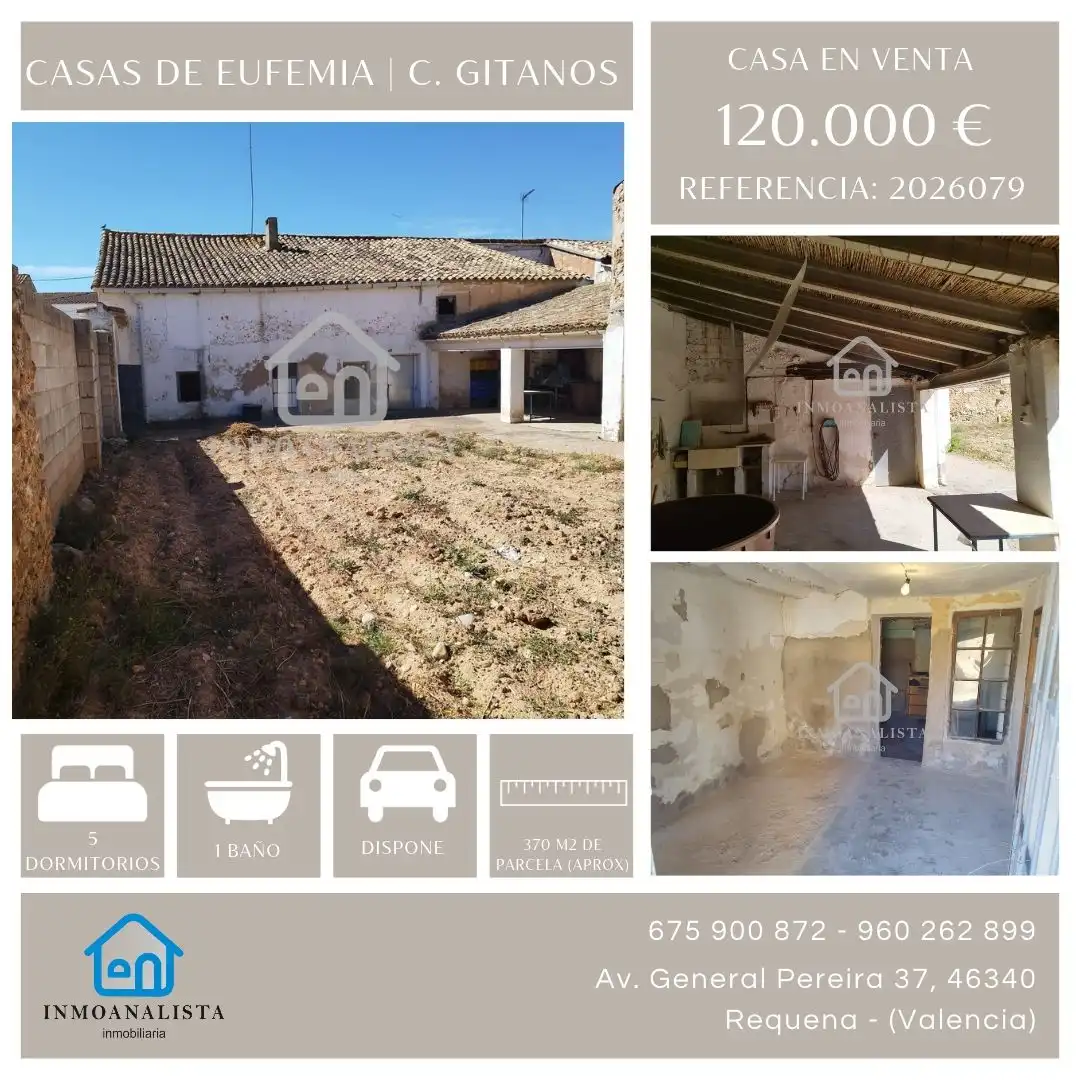 Vista exterior de Finca rústica en venta en Requena, Valencia