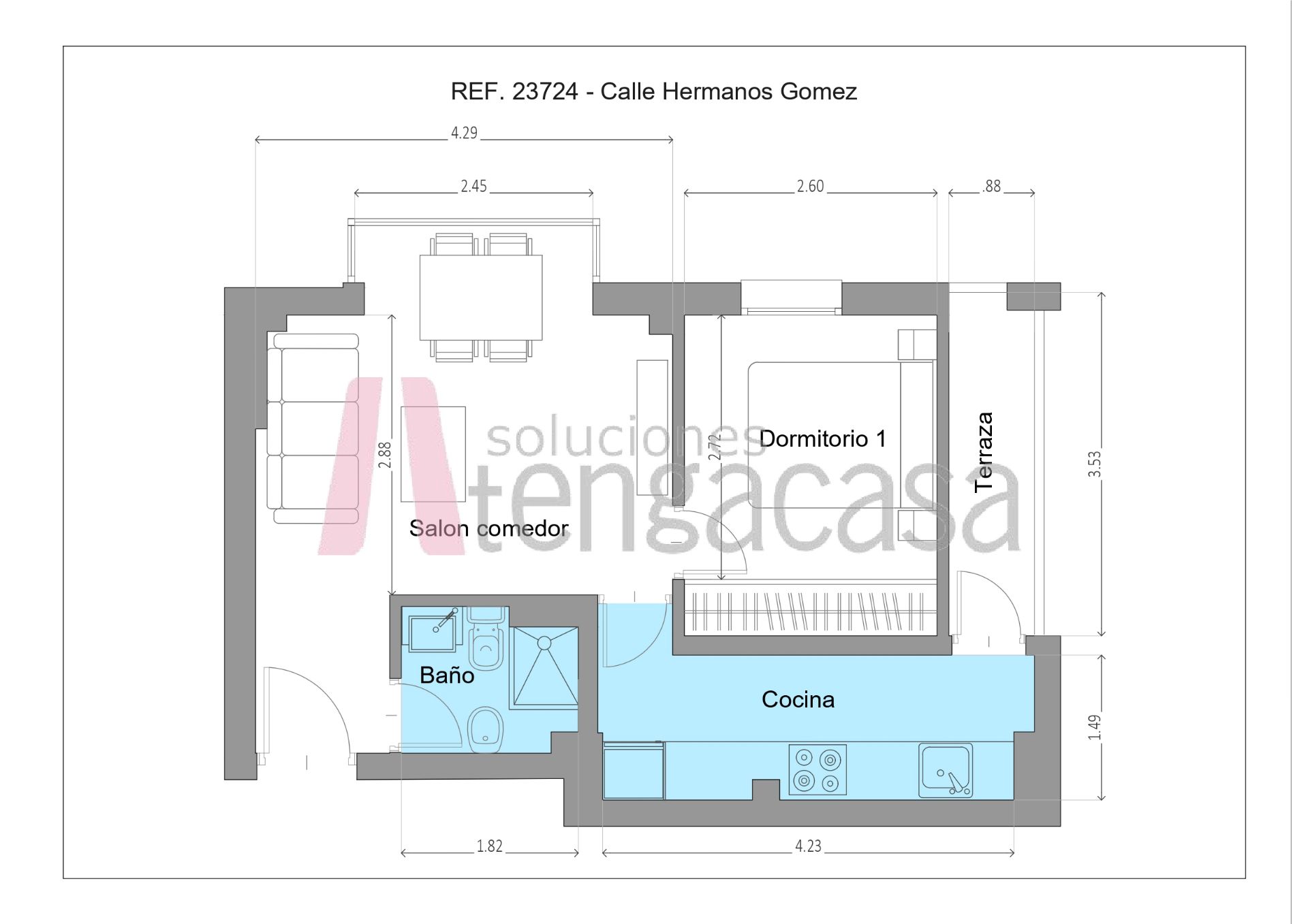 Apartament de lloguer en  Madrid Capital amb Aire condicionat, Calefacció i Terrassa