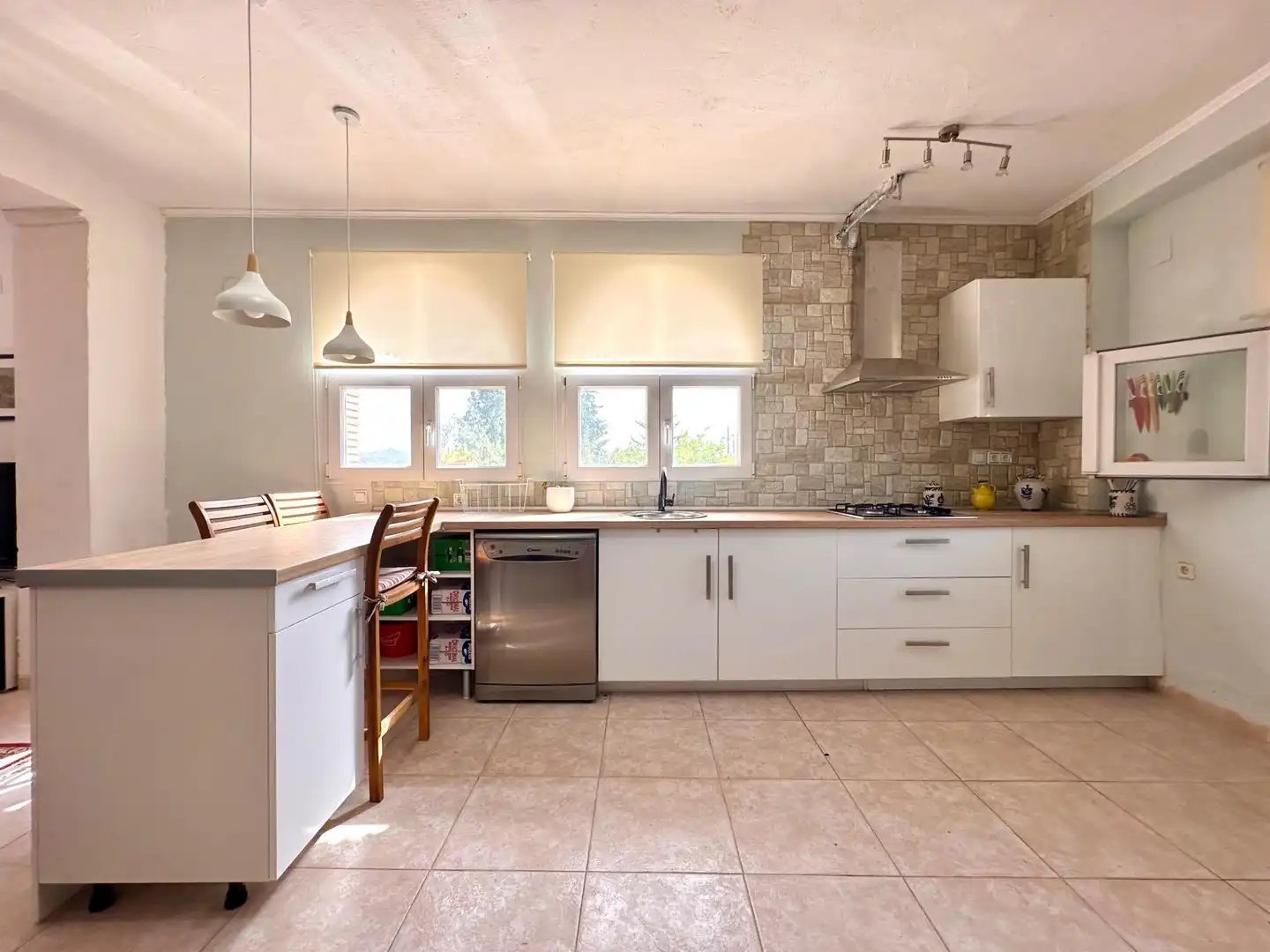 Cuina de Casa o xalet en venda en Dúrcal amb Aire condicionat, Parquet i Terrassa