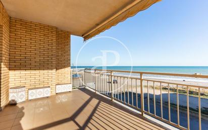 Exterior view of Flat for sale in Burriana / Borriana  with Heating, Terrace and Furnished