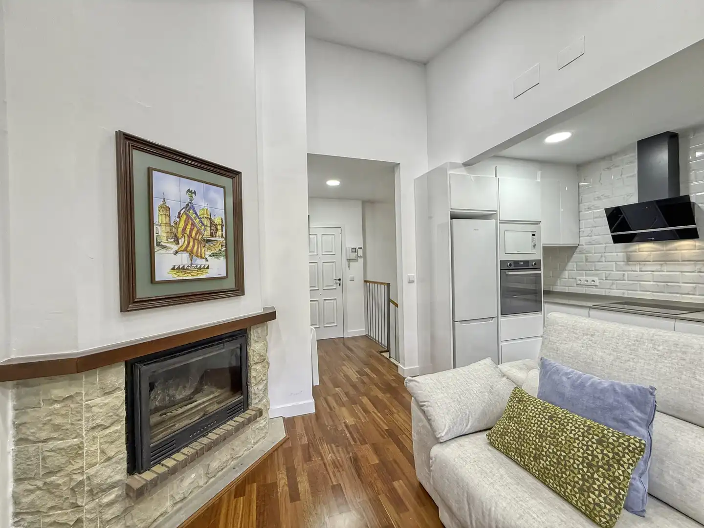 Sala de estar de Dúplex en venta en Alcalá de la Selva con Calefacción y Terraza
