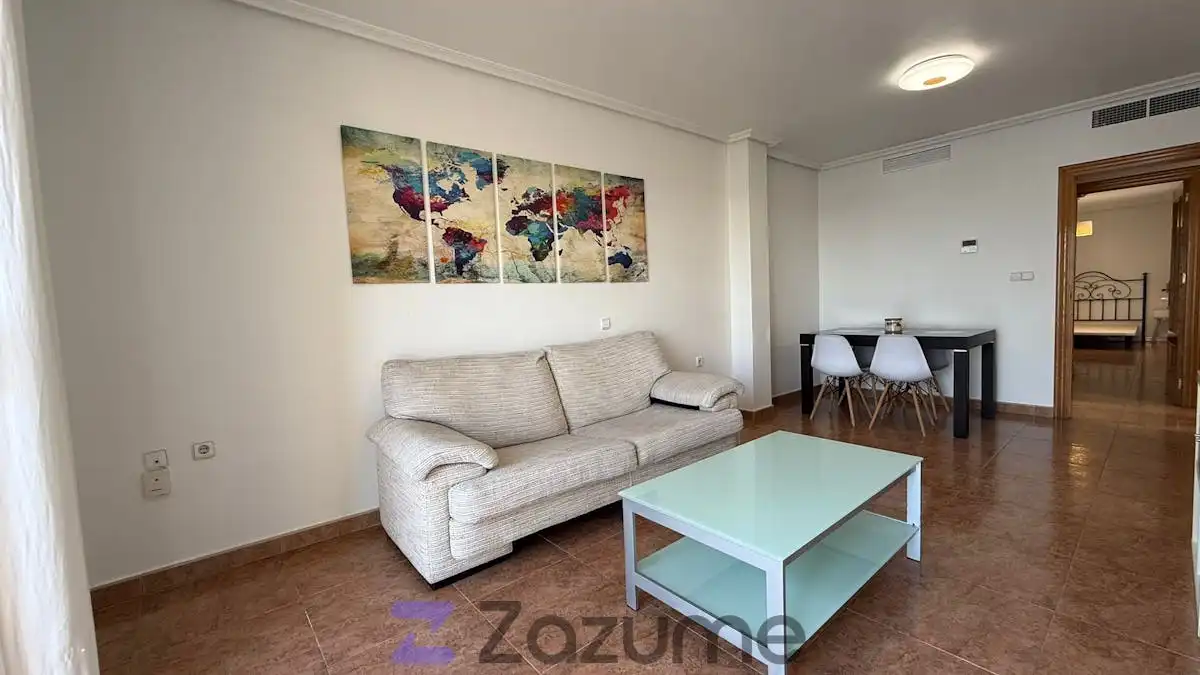 Sala de estar de Piso de alquiler en Murcia con Aire acondicionado, Calefacción y Amueblado