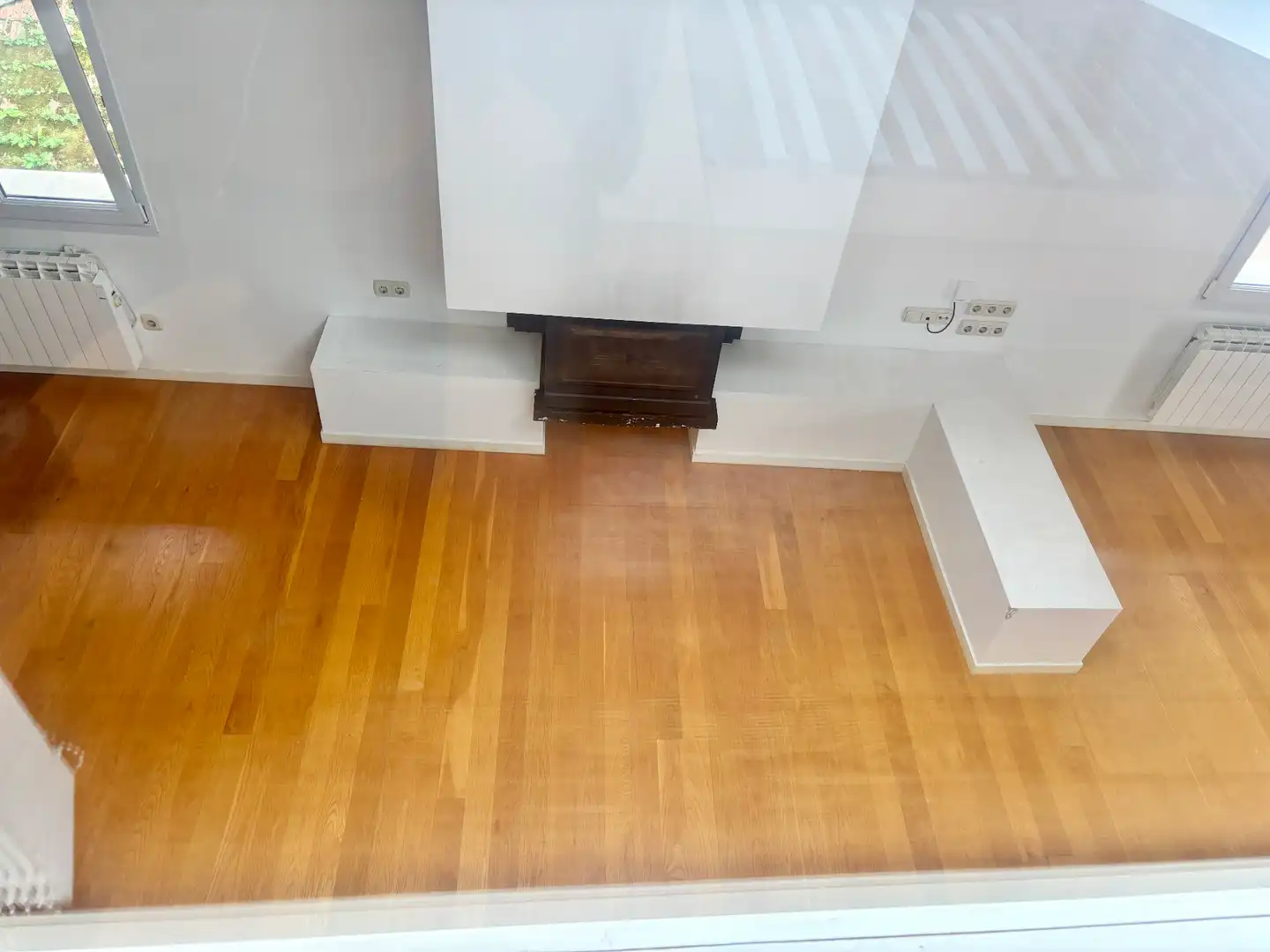 Sala de estar de Ático de alquiler con opción a compra en Ordizia con Calefacción, Parquet y Horno