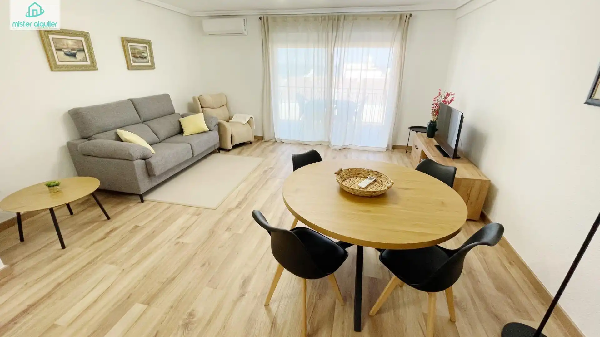 Living room of Apartments for rent in El Campello  with Air Conditioner, Heating and Furnished